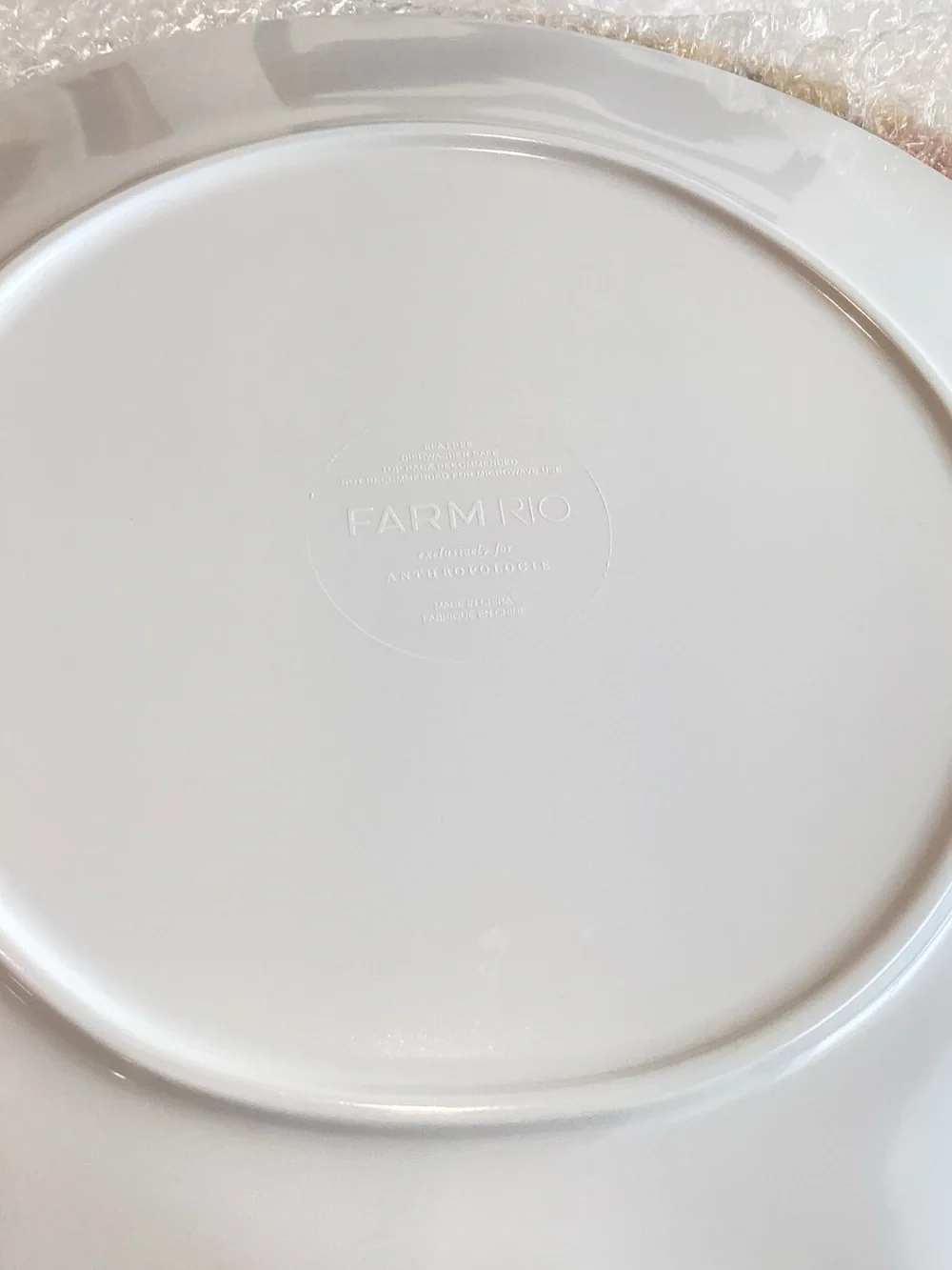 🌴 Anthropologie Melamine Dinner Plates Tropical Birds 10.75” FARM Rio Set of 4